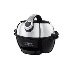 George Foreman 14283 Compact Oven and Roaster in Black and Chrome