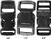 Black Plastic Side Release Paracord Bracelet Buckle (1/2 Black Plastic Side Release Paracord Bracelet Buckle (1/2