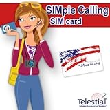 Telestial SIMple Calling Plus USA and Canada Dual-IMSI SIM with $10 Credit