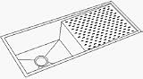 Elkay EFU411510DB Avado Single Bowl Undermount Stainless Steel Kitchen Sink 42-1/2 x 18-1/4 x 10