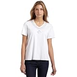 Alfred Dunner Women's Yoke Medallion T-Shirt,Grey,Medium