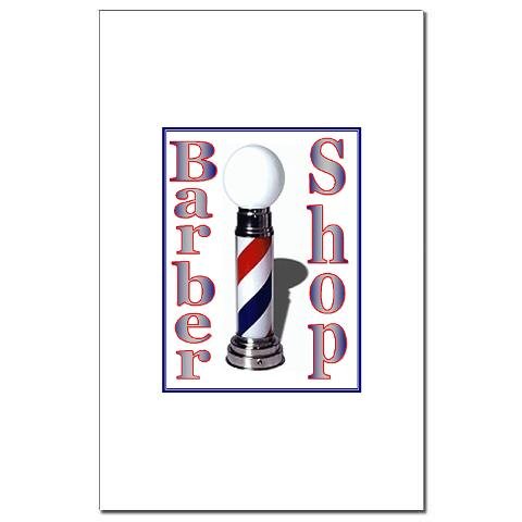 Barber Shop Barber Mini Poster Print by CafePress