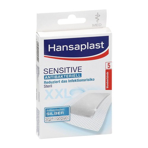 Hansaplast med Sensitive Pflaster XXL 8x10 cm, 5 St