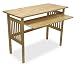 Mission Style Computer Desk-Folding-Beechwood (Natural) (30"H x 40"W x 20"D)