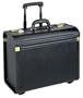 SOLO Classic Collection Rolling Catalog Case with Telescoping Handle, Black, K74