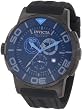 Invicta Men's 1733 Reserve Reserve Chronograph Black Dial Black Polyurethane Watch by Invicta