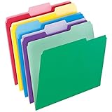 Pendaflex File Folders with InfoPocket, Letter Size, 1/3 Cut, Assorted Colors, 30 Folders per Pack (02086)
