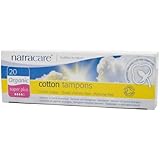 Certified Organic 100% Cotton Super Plus Tampoons Natracare 20 Tampon