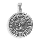 Sterling Silver Mayan Calendar Pendant