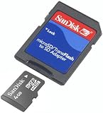 4GB microSD SDHC Speicherkarte für Samsung C3050 inkl. Adapter auf SD + Sandisk Travelbag Aufbewahrungstasche