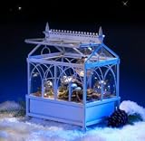 Ivory White Metal Tabletop Terrarium