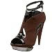 Velvet Angels Women's Decibel  Platform Open Toe Pump