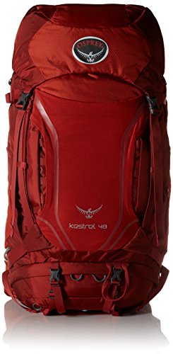 Osprey Packs Kestrel 48 Backpack, Dragon Red, Small/Medium