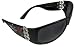 Tattoo Rose & Dagger Sunglasses Black Frames Smoke