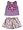 Dream Apparel - Girls Tank, Shorty Pajamas, Purple (Size 4/5)