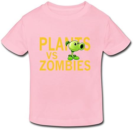 SitanBABY Kid's Toddler Plants Vs Zombies Age 2-6 T-shirt Pink 4 Toddler