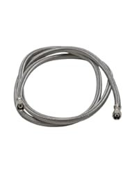 Home Improvement: Fluidmaster 12IM60 Ice Maker Connector, Braided Stainless Steel - 1/4" Compression Thread x 1/4" Compression Thread, 5 Ft. (60") Length - Fluidmaster, Inc.