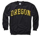 Oregon Ducks Black Arch Crewneck Sweatshirt