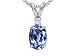 0.52 cttw Genuine Tanzanite and Diamond Pendant in 14k White Gold LIFETIME WARRANTY