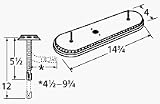 'Burner Asmby, Ovl Sgl Off-Ctr, Ss, 14.75 X 4; Arkla'