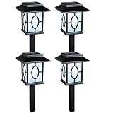 Westinghouse Solar Lighting 431114-08 Soreno 4 Piece Solar Light Set in Black