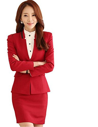 (フンテン)FengTeng 2点セット レディース OL 事務服 2点セット パンツスーツ 上質 スカートスーツ  2点セット 事務服 パンツスーツ　事務服 　パンツスーツ　細身　シルエット　美スタイル魅せ 2点セット