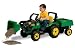 Plastic Riding Tractor w Ldr & Trlr