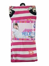 Yelete Girls Fashion Tights Leggings - Girls Leggings Pink Stripes w/ Character - (Size XS - Ages 0-12 months)