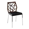 Sophia Side Chair Metal (Set of 2) - Walnut