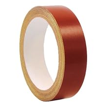CS Hyde PTFE / Fiberglass Laminate with Silicone Adhesive Liner, 4 mil Thick, Red, 0.5" Width x 5 Yard Roll