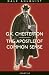 Search : G. K. Chesterton: The Apostle of Common Sense