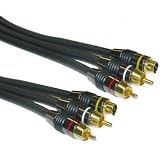 Buy 50 ft Premium Grade S-Video + Audio (1 S-Video + 2 RCA)  by CableWholesale