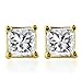 Amazon Collection Princess-Cut Diamond Stud Earrings