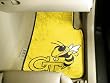 Georgia Tech Car Mats 2 Piece Front, Gold Background