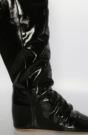 80%20 The Jackie Hidden Wedge Boot in Black Patent,Shoes for Women from 80%20
