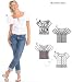 Schnittmuster Burda 8080 Bluse Gr. 32-44