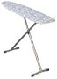 Household Essentials 715300 Euro Arch T-Leg Ironing Board, Satin Silver