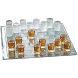 Checkers Shot Glass Bar Game Set