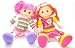 Chloe and Catherine Plush Twin Dressy Dolls (Free Shipping)
