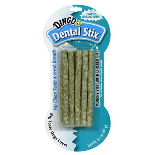 Dingo Dental Munchy Stix 10-Sticks,  3.1-Ounce