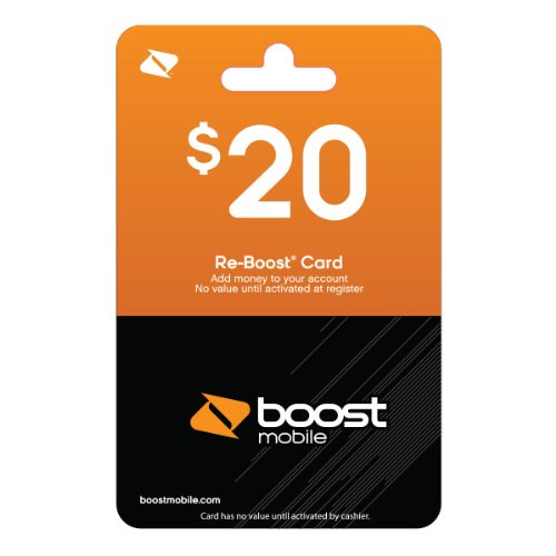 Boost Mobile 20.00 Reboost Prepaid Refill Card Athrynther