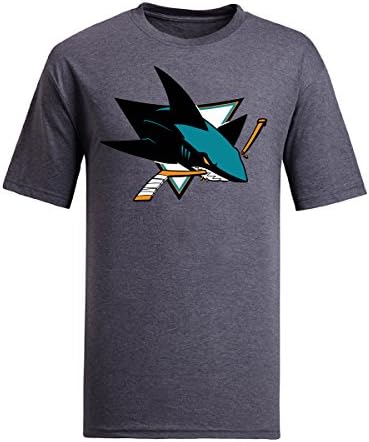 2015 NHL san jose sharks Short Sleeve Men's T-Shirt (Gray)