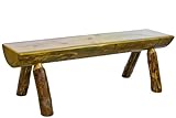 Montana Woodworks Glacier Country Collection Half Log Bench, 5-Feet