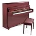 Suzuki M-34C 43-Inch Acoustic Continental Upright Piano,High Gloss Red
