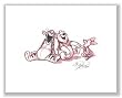 Tigger, Pooh, and Piglet Share a Giggle by Walt Disney 8"x11" Art Print Poster Disney