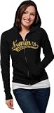 US Marine Corps Women's Distressed Tail Sweep Full Zip Hooded Sweatshirt