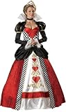 Review In Character  / Adult Womens Halloween Costumes Alice Queen of Hearts Deluxe Ball Gown Party Outfit Costume