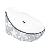 Doomoo adaptable baby beanbag Splash, color silver TOXPROOF filling