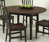Round Dining Table in Black and Cherry - 88517630