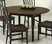 Kitchen & Housewares : Home Styles Round Dining Table - Black & Cherry 88-5176-30